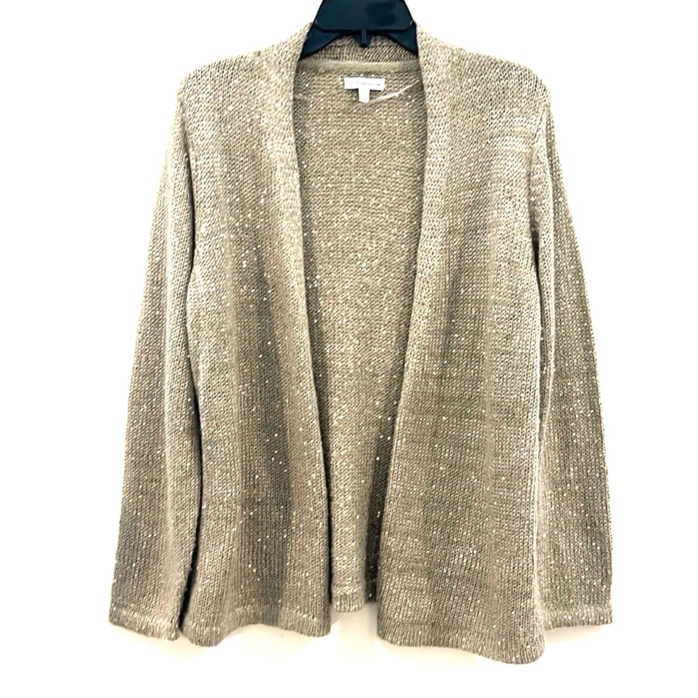 Croft & Barrow Cardigan Size XL Golden‎ Sparkle